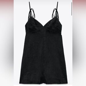Zara gathered playsuit NWOT